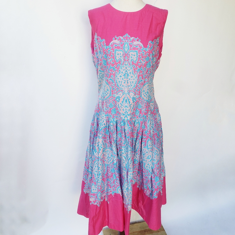 Evan Picone cotton dress pink size 12